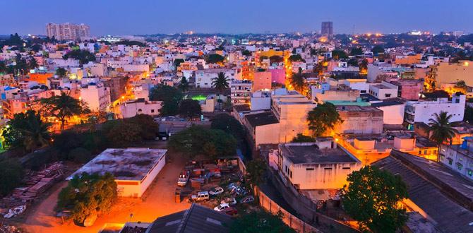Vista notturna su Bangalore | India | Turisanda