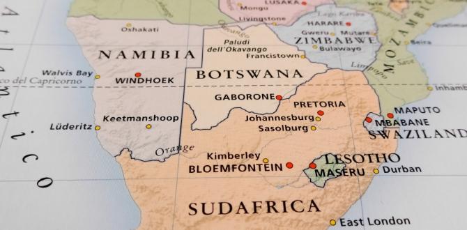 Mappa della Namibia | Turisanda