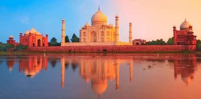 Vista al tramonto sul Taj Mahal ad Agra | India | Turisanda