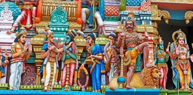 Raffigurazioni e statue su facciata tipiche | Sri Lanka | Turisanda