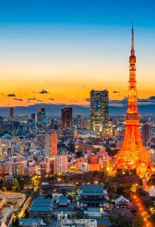 Città di Tokyo al tramonto | Giappone | Turisanda