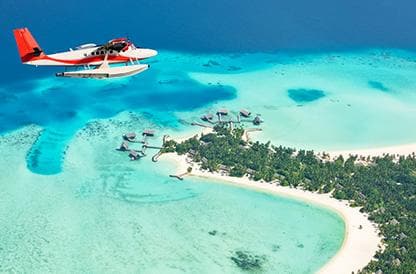 Vista dell'atollo dall'alto | Maldive | Turisanda