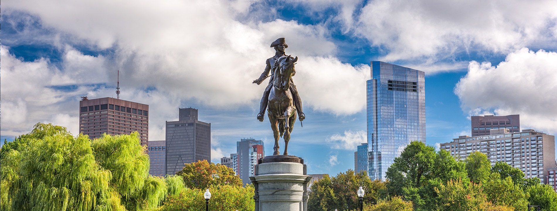 <p>Monumento per George Washington al Public Garden</p>
