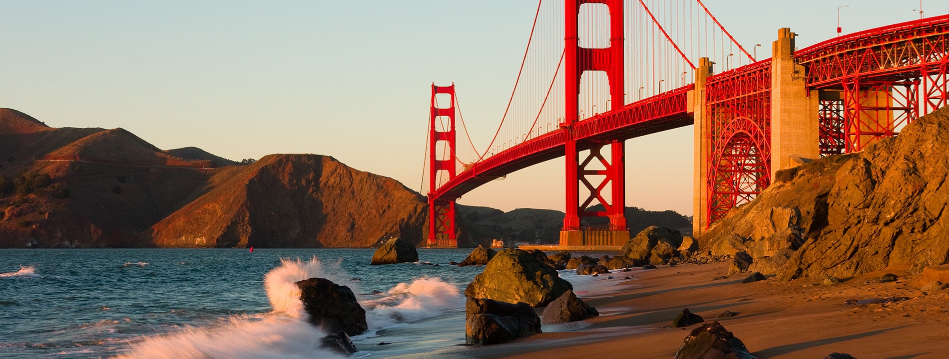 <p>Tramonto al Golden Gate Bridge</p>
